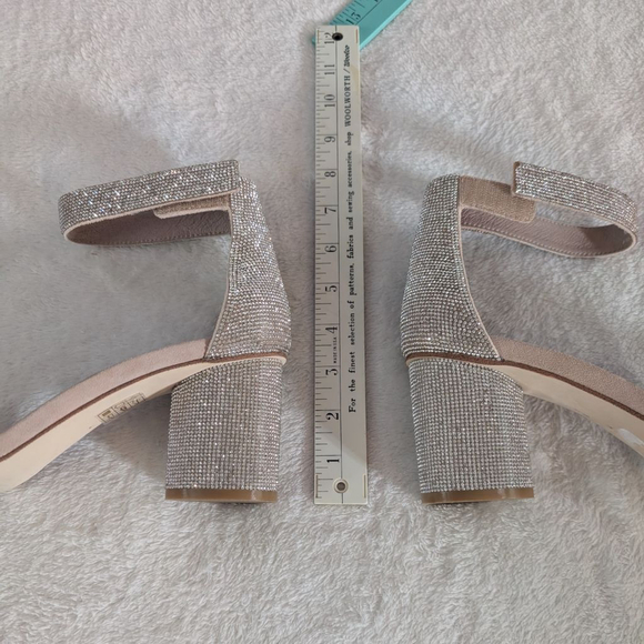 Jeffrey Campbell Laura Silver Rhinestone Heels - Size 9 - Picture 3 of 16